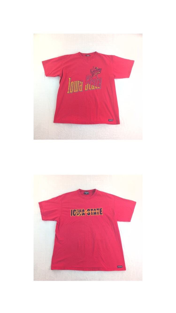 Bundle of (2) Vtg 90's Jansport Iowa State Cyclones Red T Shirts Men's XL